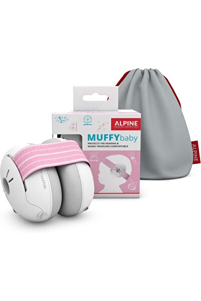 ALPINE HEARING PROTECTION Alpine Baby Earmuffs for Infants and Toddlers up to 36 Months - Noise-Reducing, Comfortable, Pink