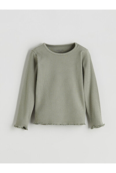 LC Waikiki Rmz Gi̇yi̇m Farkiyla Zero Roba Collar Long Sleeve Baby Girl Blouse