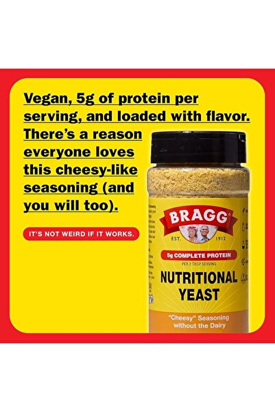 BRAGG vinegar Bragg Nutritional Yeast, 128 grams
