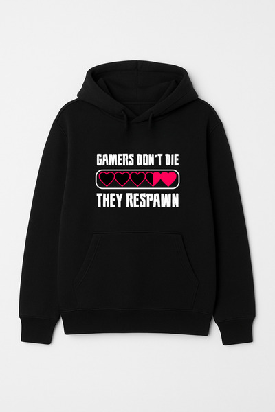 CALKARCOLLECTION سترة رياضية بغطاء رأس للجنسين مكتوب عليها "اللاعبون لا يموتو...