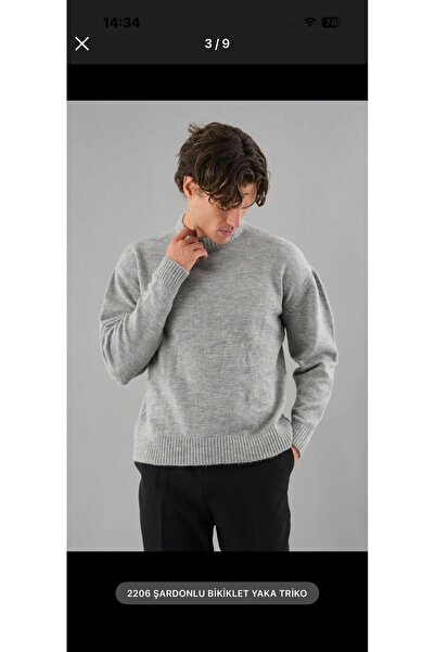 Q45collection Men's Crew Neck Knitwear Sweater
