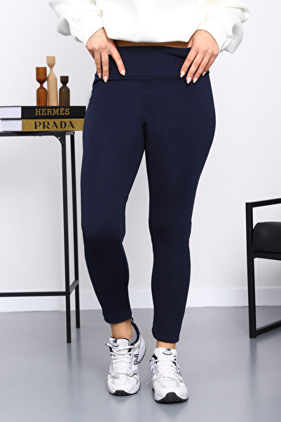İmajButik Navy Blue High Waist Diver Tights