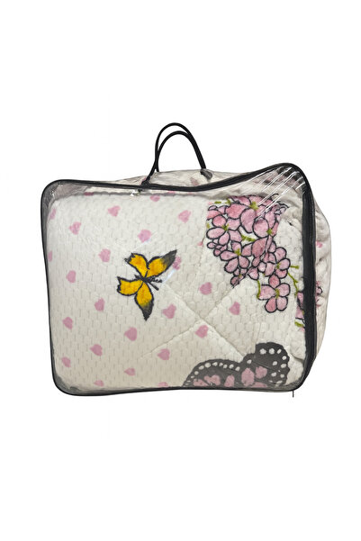 OEM Cocolino Thick Quilt with 2 Pillowcases, Butterfly and Heart Pattern