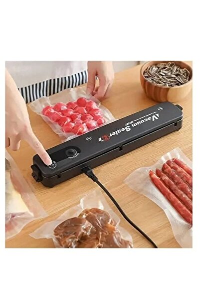 Primo Plus Vacuum food preservation machine with 2-piece multifunctional vacuum sealing bags for storage.