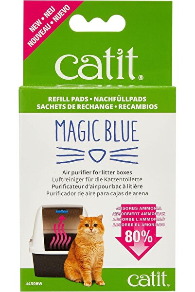 Catit Magic Blue Litter Box Air Purifier, Refill Pads