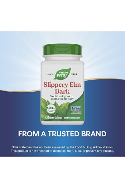 Nature's Way Slippery Elm Bark Capsules