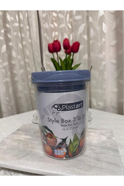 Plastard Multi-Purpose Fresh Box Storage Container with Interlocking 3-Sized Swivel Lids