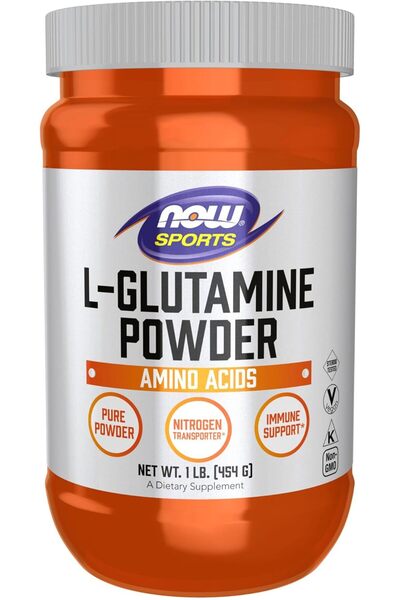 Now Sports L-Glutamine Powder Supplement - 1 lb (454 g)