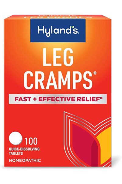 Hyland's Leg Cramp Tablets Natural Relief Fast-Dissolve for Leg & Foot Cramps, 100 Count