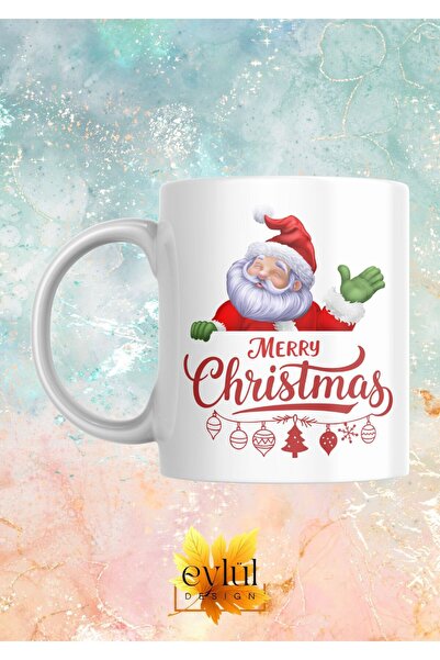 Eylül Design New Year Special Design Merry Christmas Santa Claus Printed Mug ...