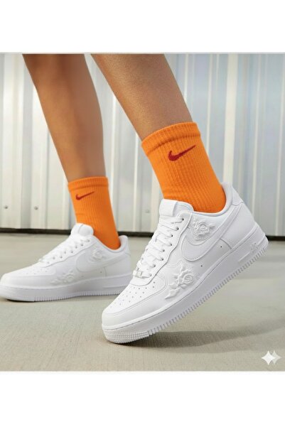 Nike Air Force 1 Low Wmns “White Roses” Women's Sneakers (Sporti̇ks) Are Tight-Fitting...