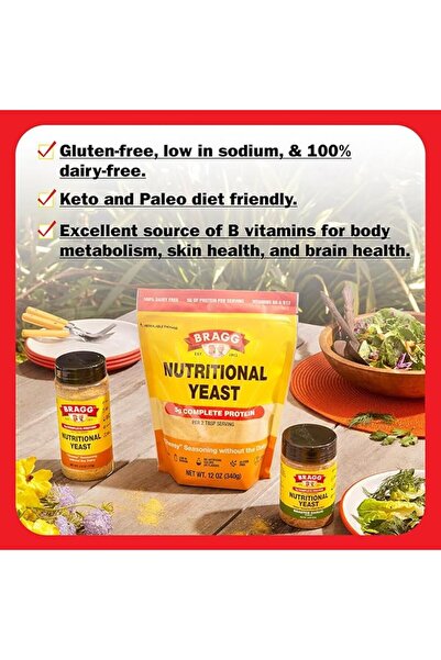 BRAGG vinegar Bragg Nutritional Yeast, 128 grams