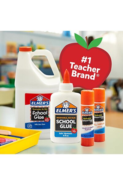 Elmers Elmer's Washable Disappearing Purple School Glue Sticks, 12 Count