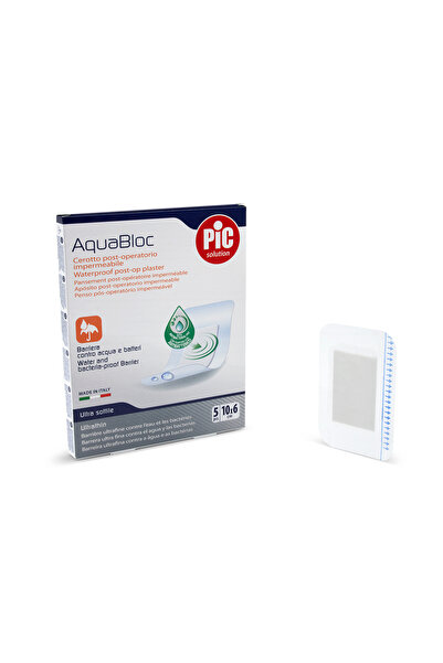 PIC SOLUTION ITALY Aqua Bloc with CHG Plaster 6 cm x 10 cm 5 pcs