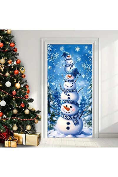 PROMISEBACKDROP2 زينة باب مرنة مقاس 190×75 سم، غطاء باب من القماش، ديكور عيد ...