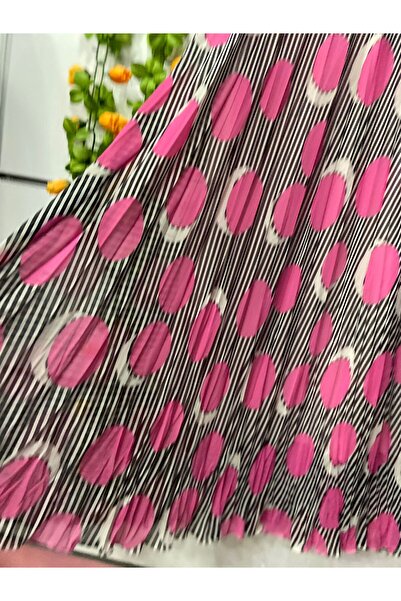 edu collection Φούστα από σιφόν με σχέδιο με επένδυση από καμπάνα