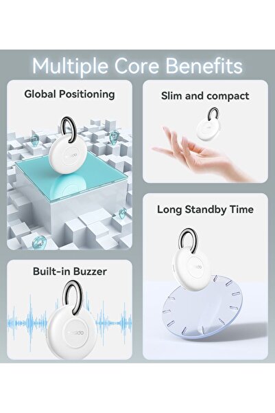 Yesido Smart Tag Tracker Works with Apple Find My Key Finder Wallet Luggage Locator Anti Lost Battery