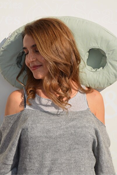 moonzy - minimalist & cozy Oval Çift Delikli Kulak Koruyucu Yastık – Yatan Ha...