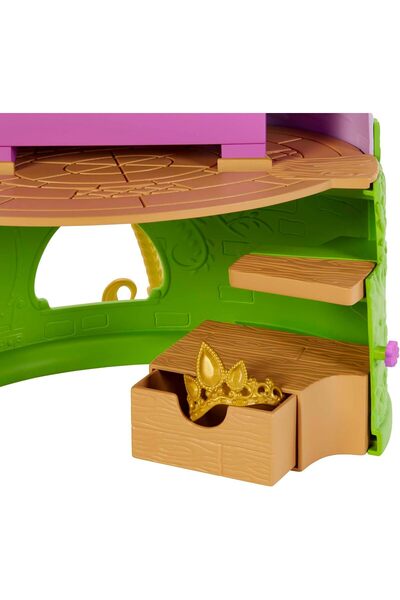 mattel Disney Princess – Rapunzel Tower Castle, 6 Play Areas, Rapunzel and Pascal
