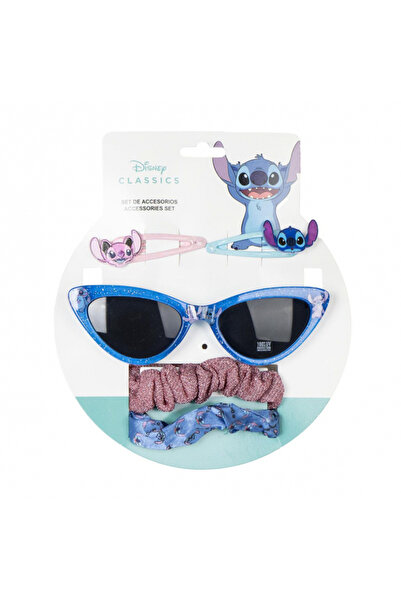Lilo & Stitch Set ochelari de soare cu 4 accesorii de păr