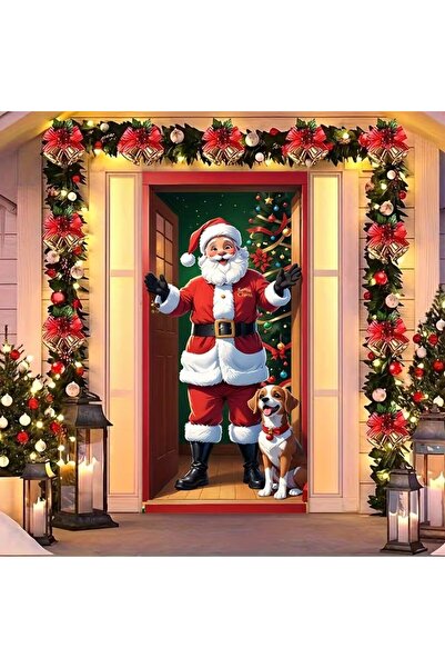 PROMISEBACKDROP2 زينة باب مرنة مقاس 190×75 سم، غطاء باب من القماش، ديكور عيد ...