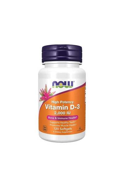 Now Foods Vitamin D-3 2000 IU - 120 Softgels