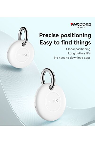 Yesido Smart Tag Tracker Works with Apple Find My Key Finder Wallet Luggage Locator Anti Lost Battery