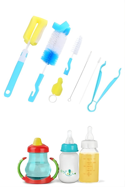 MyTechCat ® 7 Parça Biberon Uzun Kavanoz Termos Suluk Sürahi Yağ Şişe İçi Tem...