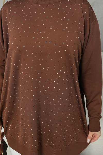 NEW DAĞ Stone Detailed Oversized Knitwear Tunic