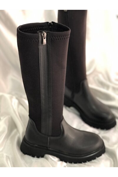 Hg Ayakkabı Rina Black Parachute Boots