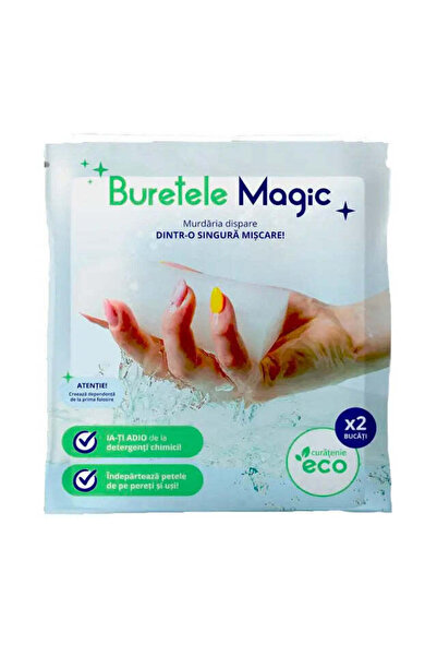 Carpa Magica Burete 100% spuma melaminica 10 x 5 x 2 cm, Buretele Magic