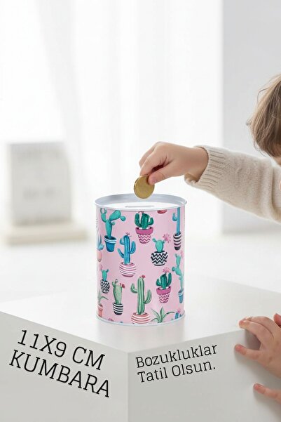 Transformacion Desenli Metal Kumbara | 11x9 cm - Tasarruf ve Dekorasyon Bir Arada 722402