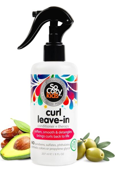 SO COZY بخاخ بلسم الشعر المجعد من سو كوزي للأطفال، 8 أونصة سائلة
