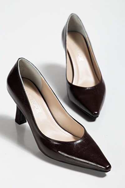 ALTIN TOPUK Brown Women's High Heel Shoes Stiletto