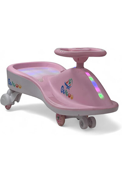 ALRWAD سيارات الأرجوحة السحرية للأطفال - سيارة تويستر السحرية بعجلات LED، ألعاب دفع وموسيقى