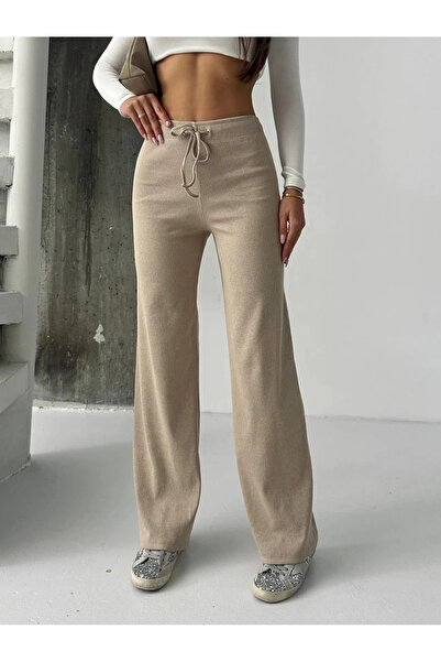 ZENGEZUR MALL Lvsqvr Fit Comfort Beige Loose Pants A6011 (170122) (Size: Standard)