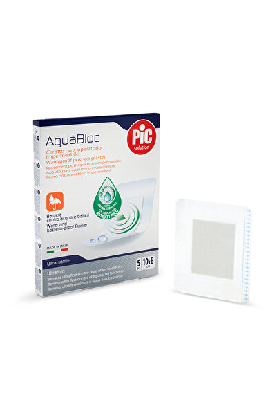 PIC SOLUTION ITALY Aqua Bloc with CHG Plaster 8 cm x 10 cm 5 pcs