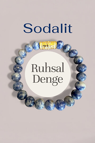Pinty Design Sodalite Natural Stone Spiritual Balance and Inner Peace Bracelet