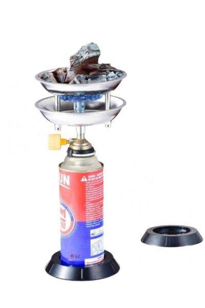 The comprehensive house موقد فحم وعلبة غاز - موقد خارجي محمول سريع الاشتعال