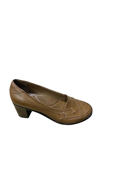 güven kundura Women's Heeled Genuine Leather Shoes