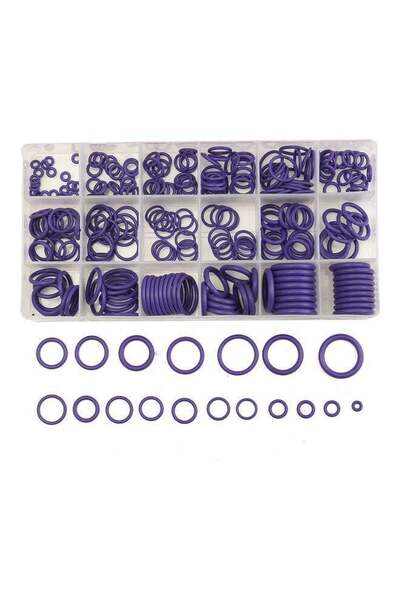 Generic 270-Piece Rubber O-Ring Assortment Kit - Purple