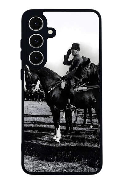 SCALETA CASE حافظة سوداء غير لامعة متوافقة مع هاتف سامسونج جالاكسي A16 - غطاء...