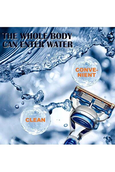 Generic 12pcs Razor Blade Refills for Gillette Fusion5 - Orange K3 Precision Cut Stainless Steel