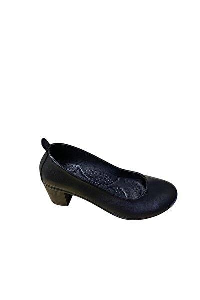 güven kundura Women's Heeled Genuine Leather Shoes
