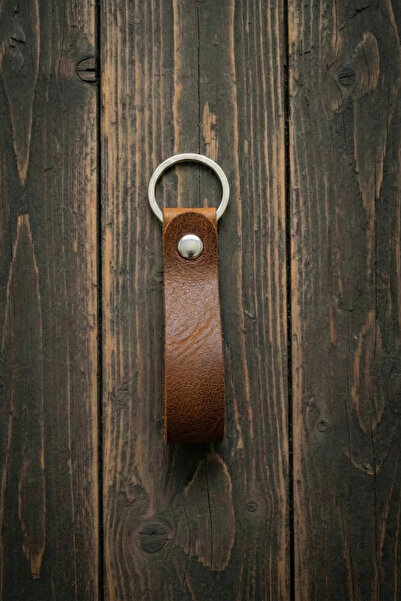 pepuza Hakiki Deri Anahtarlık Taba - Lazer Kazıma - Özelleştirilebilir