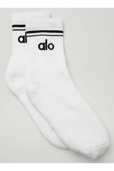Alo Yoga Unisex Half-Crew Throwback Sock