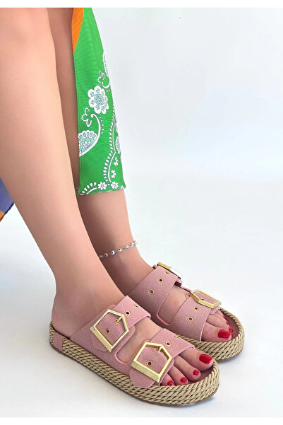 ZENGEZUR MALL Lvsqvr İces Powder Nubuck Slippers (170426) (Size: 36)