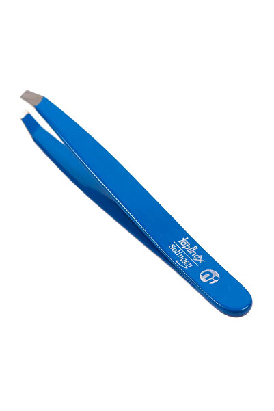 SolingenGermany Pensetă Solingen colorată cu vârf oblic (culoare superioară inox)