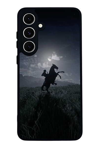 SCALETA CASE حافظة سوداء غير لامعة متوافقة مع هاتف Samsung Galaxy S24 FE - غط...