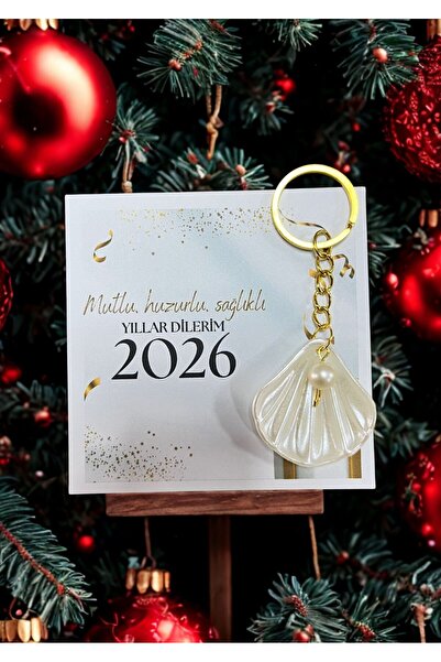 HEN GSM 10 bucăți breloc cu stridii de perle Crăciun, Anul Nou, An Nou Ferici...